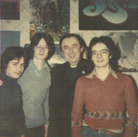 Me, Owen, Fr. Naylor, Willie - Check my bum-fluff moustache - aargh!